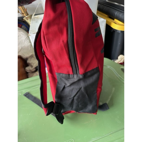 Jordan Red Black Backpack School Travel Gym Bag Jumpman - Picture 3 of 6